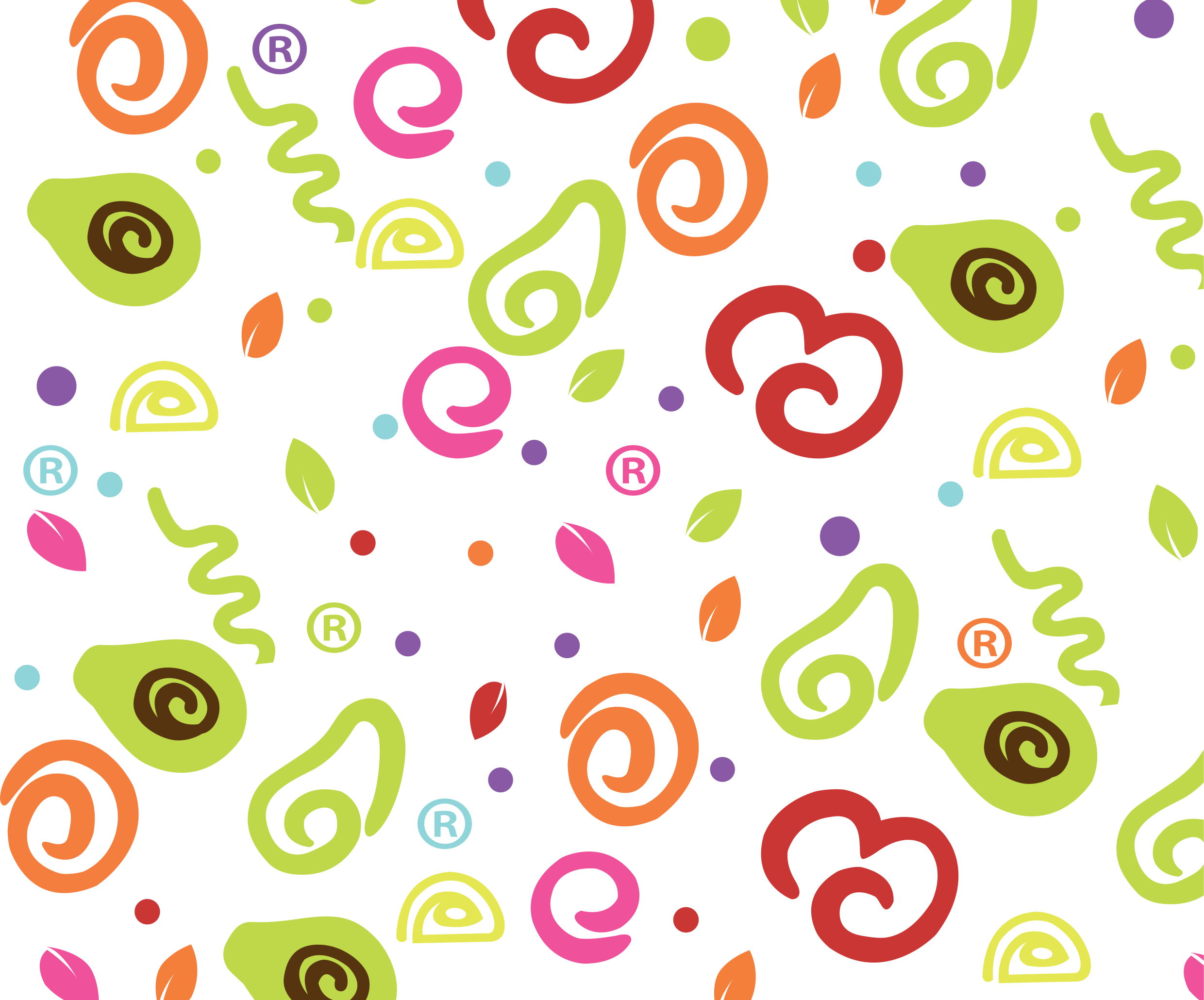 علامة اشكال الفواكه ديكور للفروع من الداخل